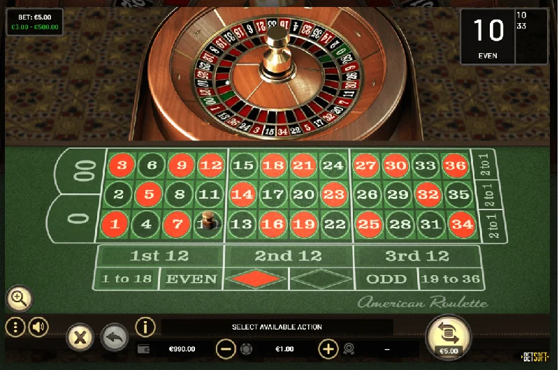 Zrzut ekranu American Roulette