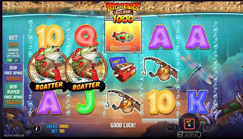 Zrzut ekranu Big Bass Splash 1000