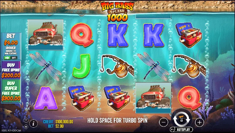 Zrzut ekranu Big Bass Splash 1000