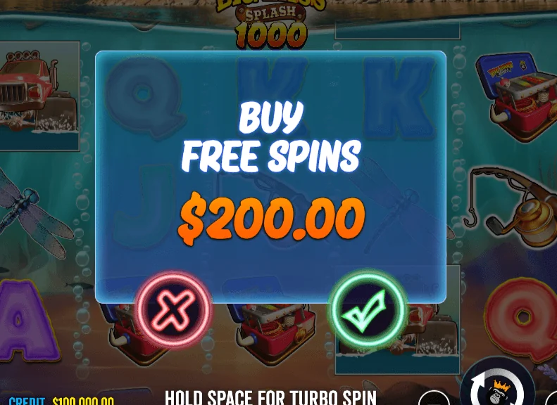 Zrzut ekranu Big Bass Splash 1000