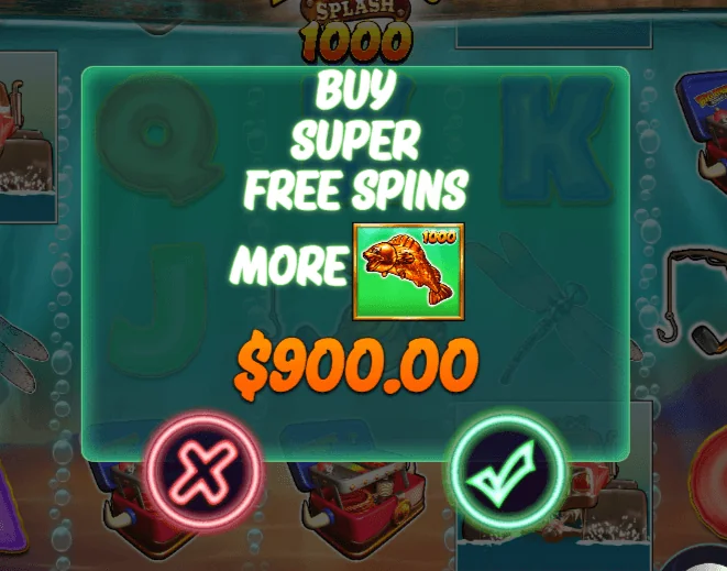 Zrzut ekranu Big Bass Splash 1000