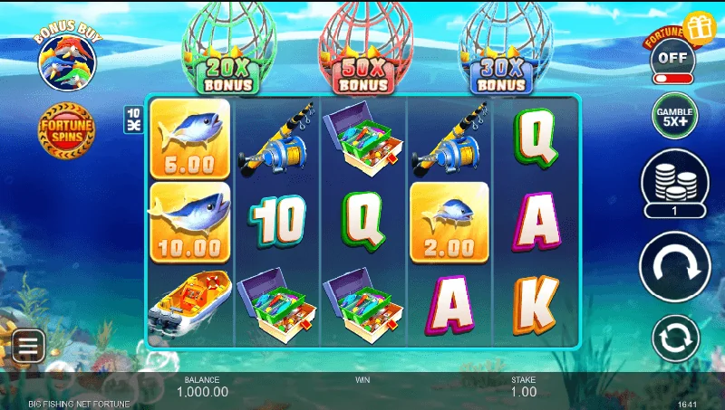 Zrzut ekranu Big Fishing Net Fortune