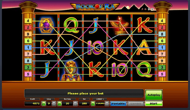 Zrzut ekranu Book Of Ra