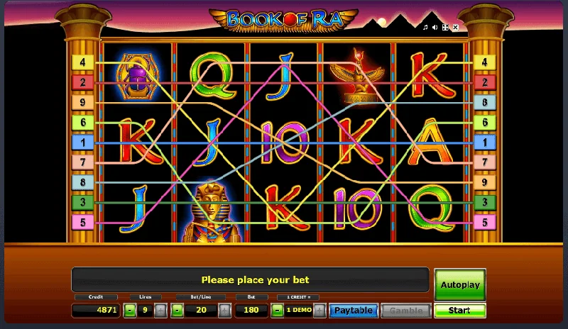Zrzut ekranu Book Of Ra