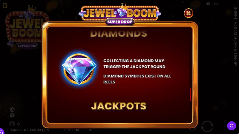 Zrzut ekranu Jewel Boom Super Drop