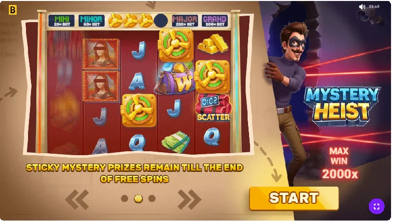 Zrzut ekranu Mystery Heist