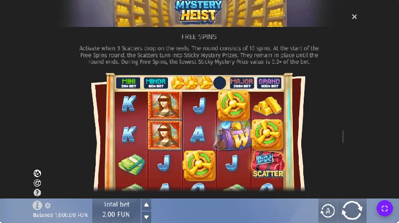 Zrzut ekranu Mystery Heist