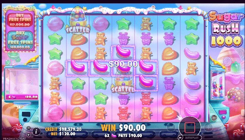 Zrzut ekranu Sugar Rush 1000
