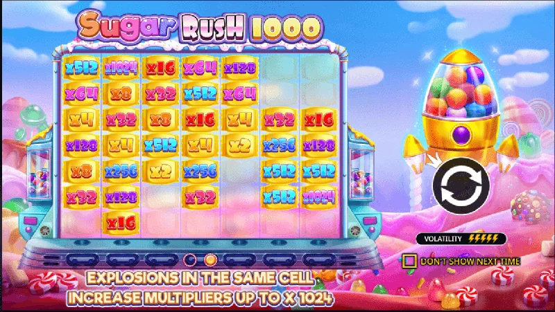 Zrzut ekranu Sugar Rush 1000