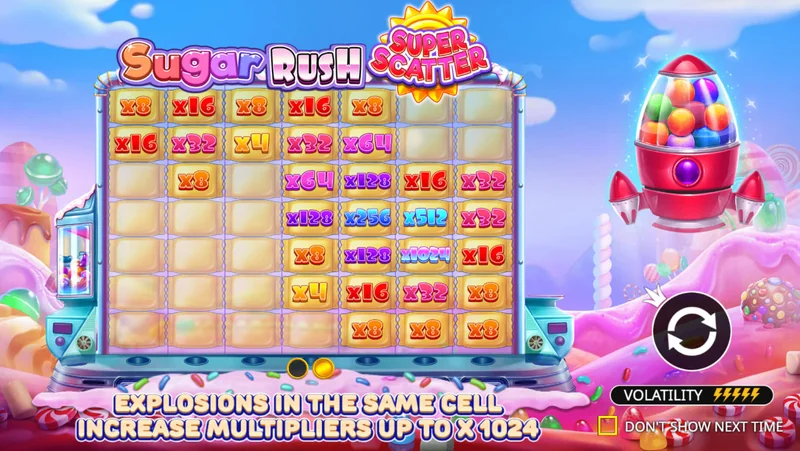 Zrzut ekranu Sugar Rush Super Scatter