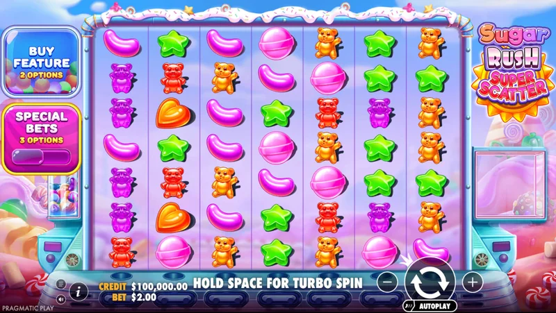 Zrzut ekranu Sugar Rush Super Scatter