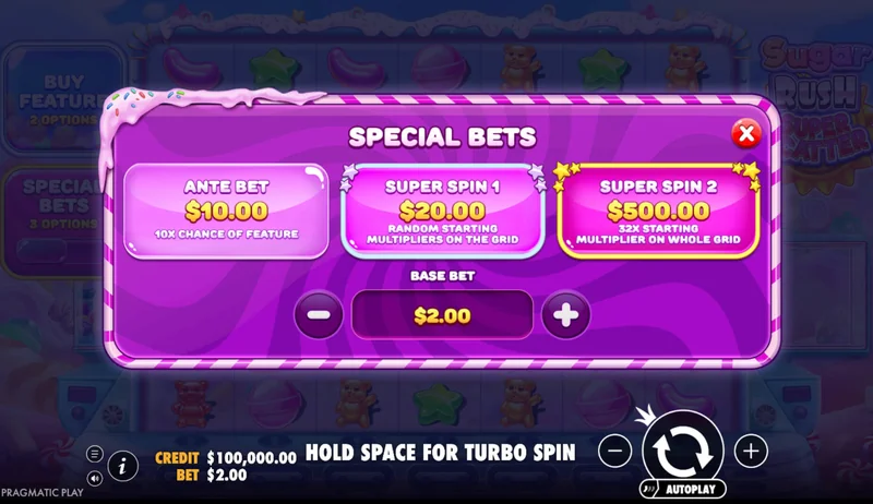 Zrzut ekranu Sugar Rush Super Scatter