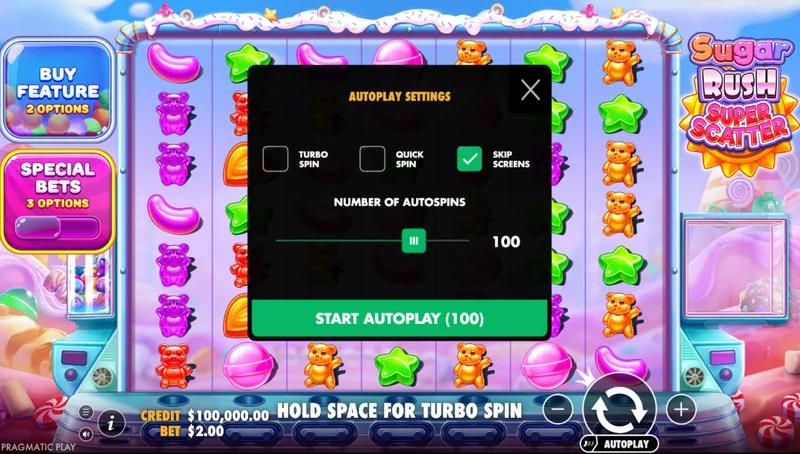 Zrzut ekranu Sugar Rush Super Scatter