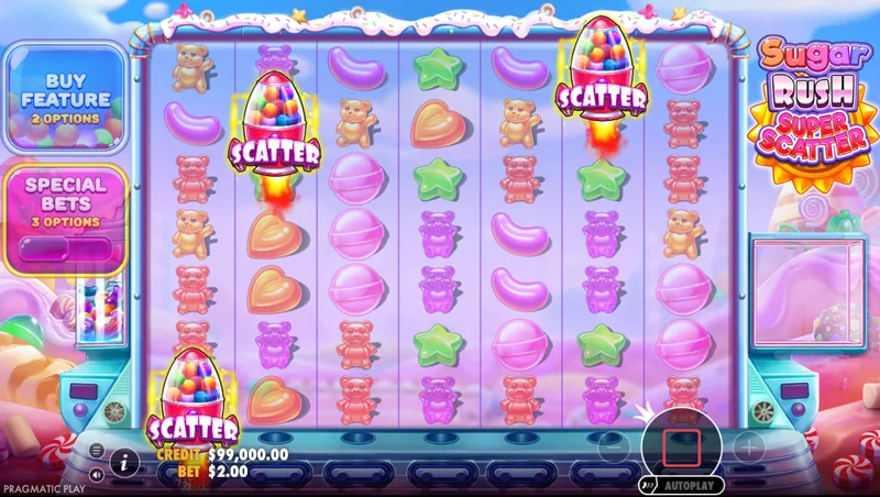 Zrzut ekranu Sugar Rush Super Scatter