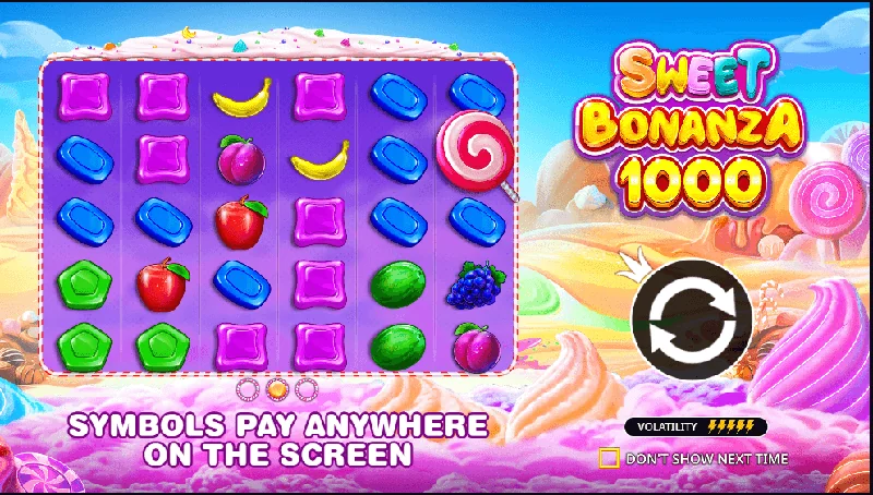 Zrzut ekranu Sweet Bonanza 1000