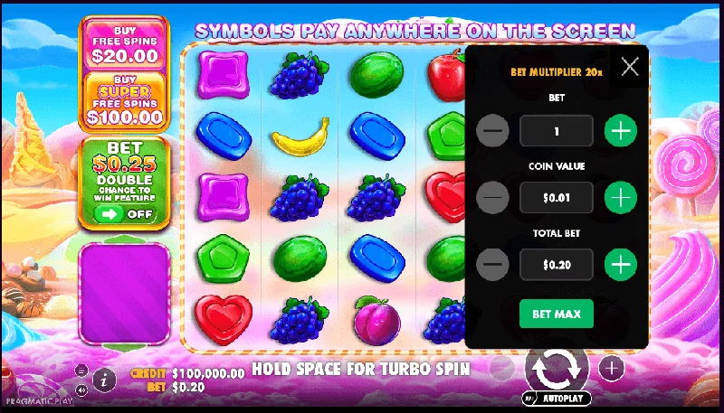 Zrzut ekranu Sweet Bonanza 1000