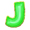 Symbol litery J w Big Bass Splash 1000