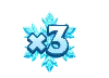 Symbol mnożnika płatka śniegu Divine Queen Heart of Ice