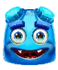 Symbol Niebieski Dwuoki Reactoonz 100