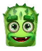 Symbol Dwuoki Zielony Reactoonz 100