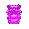 Symbol Fioletowego Gumowego Misia Super Scatter Sugar Rush