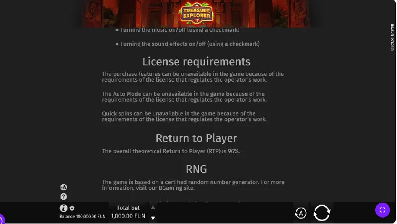 Zrzut ekranu Treasure Explorer
