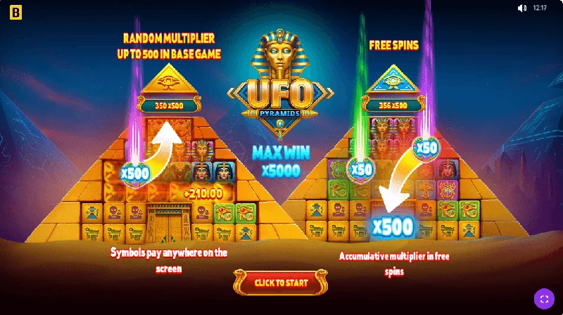 Zrzut ekranu gry UFO Pyramids