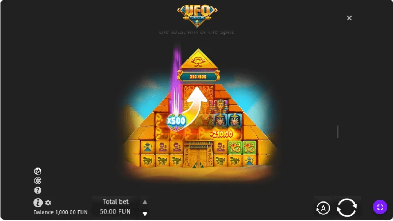 Zrzut ekranu gry UFO Pyramids
